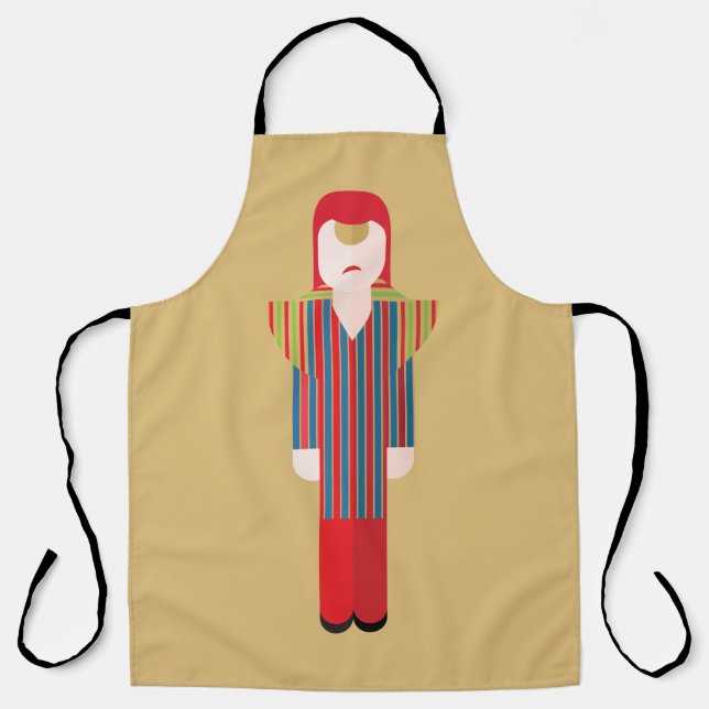 Delantal Ziggy – Glam Rock Apron (Anverso)