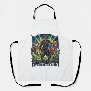 Delantal Zombi Patriótico General Zombi Patriótico Apocalip