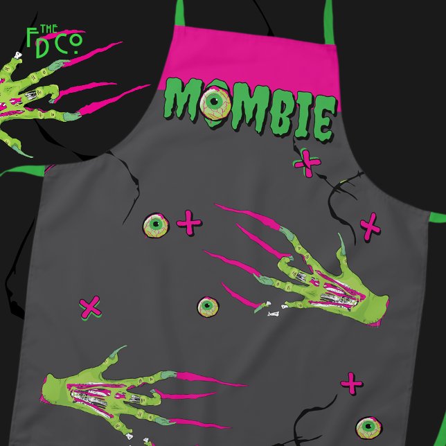 Delantal Zombie Rippin’ Eyeball Poppin’ Funky Mombie (Subido por el creador)