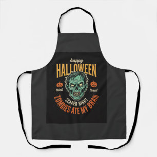 Delantal Zombies de Halloween se comieron mi cerebro