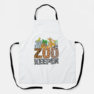 Delantal Zookeeper vestume Zebra Wild Print Animal Africano