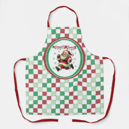 Delantal Zoomie Santa Navidad
