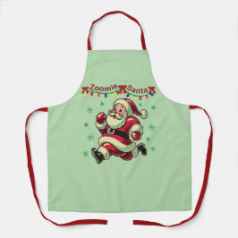 Delantal Zoomie Santa Navidad