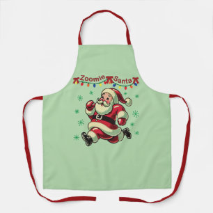 Delantal Zoomie Santa Navidad