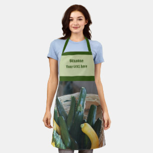 Delantal Zucchini Squash Gourds Vegetables Personalizados