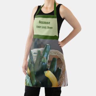 Delantal Zucchini Squash Gourds Vegetables Personalizados