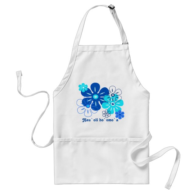 Delantales de chef tropicales Flor Lluvia (Frente)