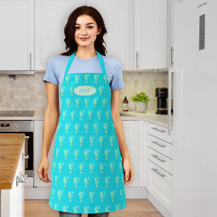 Delantales de Cocina Monogramados con Patrón de Ca