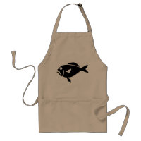 Delantales de los pescados para el beige de los