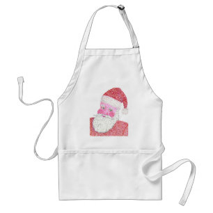 Delantales de Papá Noel del navidad en Pointillis