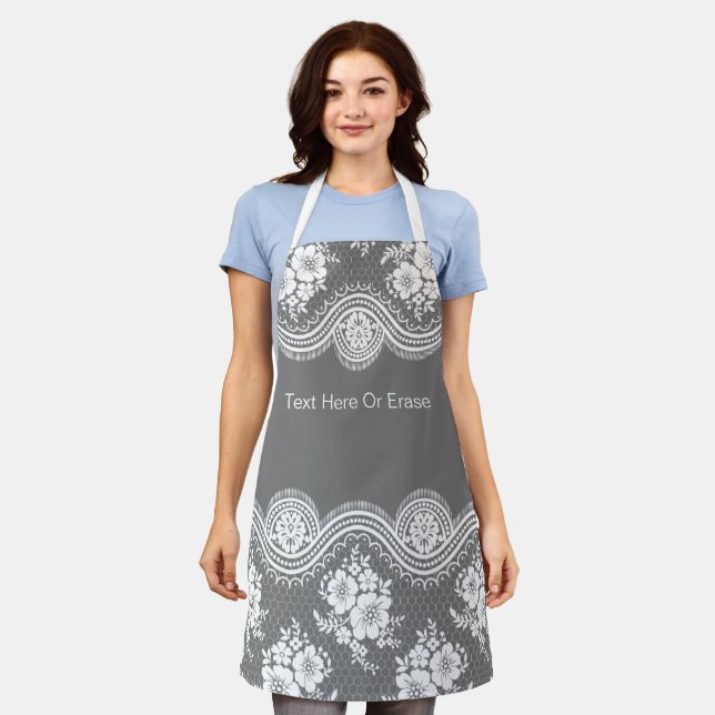 Delantales elegantes personalizables con aspecto d (Gastado)