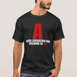 Delantera de la camisa animal de la liberación