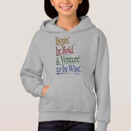 Delantero - Magia Cita de Horacio Niños Hoodie Pul