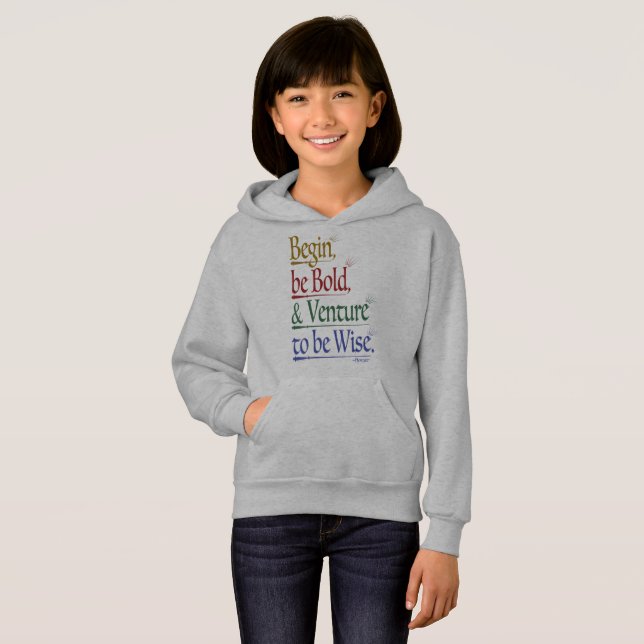Delantero - Magia Cita de Horacio Niños Hoodie Pul (Anverso completo)