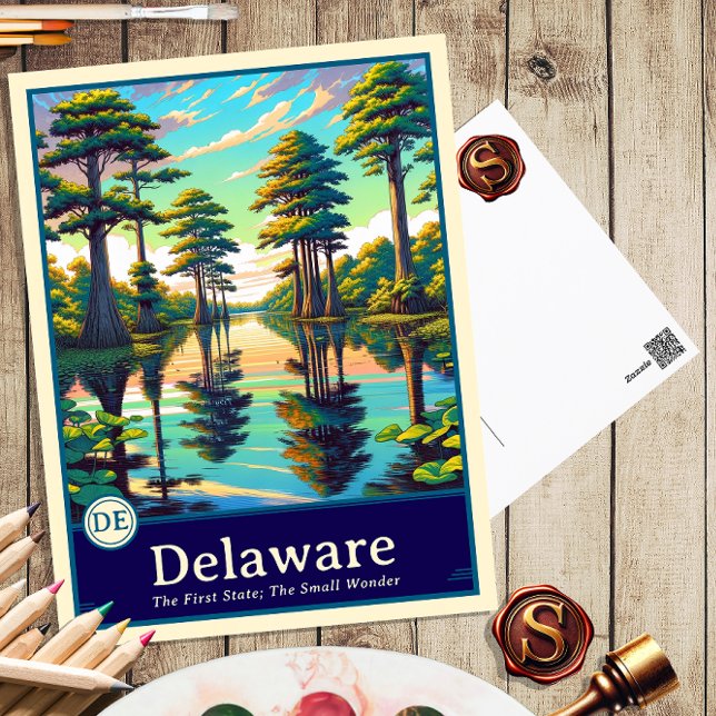 Delaware | Postal de estilo anime con sombreado ce (Subido por el creador)