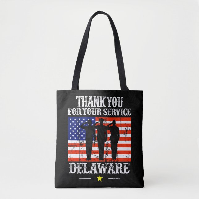 Delawareans EE.UU. EE.UU. Bolsa Tote (Anverso)