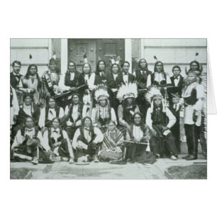 Delegación india de líderes sioux en Washington D