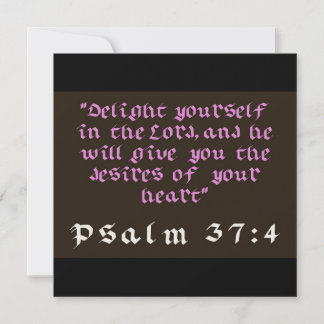 Deléitate en el Señor Tarjeta Postal Cristiana