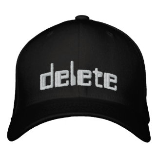 'Delete' bordado gorra geek 1337 pwn