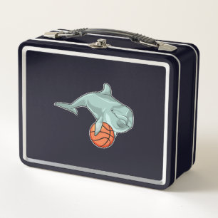 Delfín con baloncesto