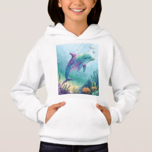 delfín pintado a la acuarela