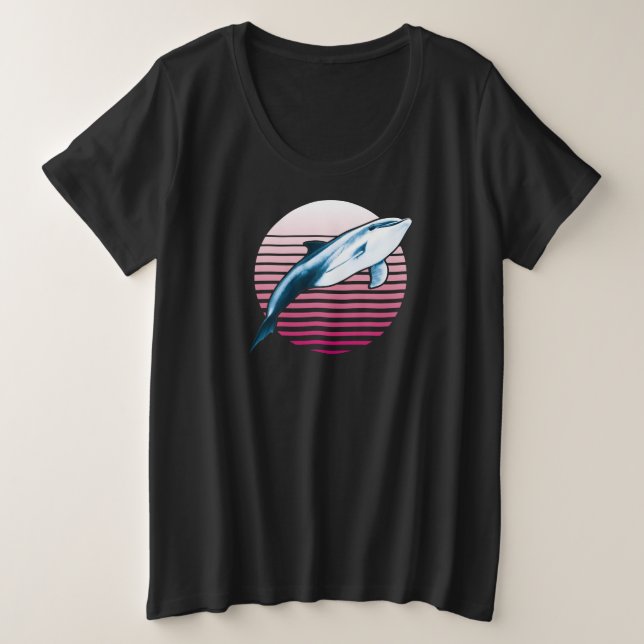 Delfín Retro de Estilo Vintage (Anverso del diseño)