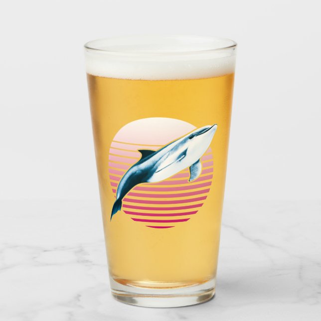 Delfín retro estilo vintage (Anverso (lleno))