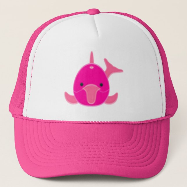 Delfín rosado en Gorra rosado (Anverso)