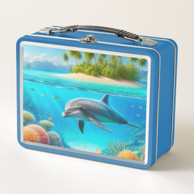 Delfín submarino tropical/Hawái colorido (Anverso)