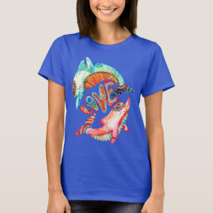 Delfines - Azul camiseta
