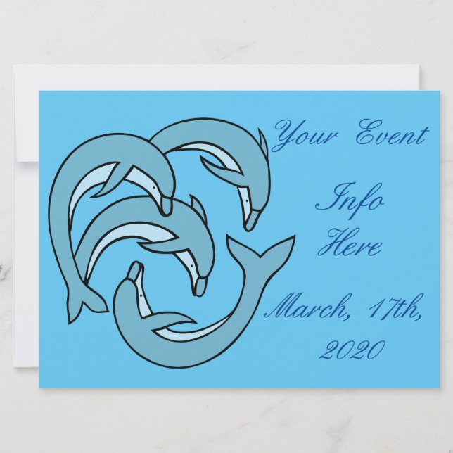 Delfines azules circulando en círculos Thunder_Cov (Anverso)