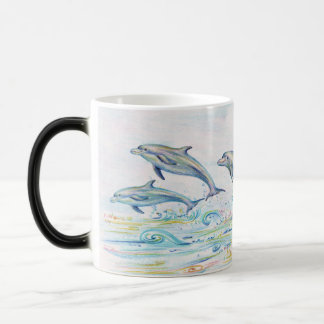 Delfínes del deslumbramiento Morphing la taza