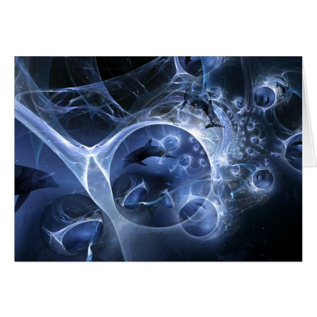 Delfines en la tarjeta húmeda (Anverso (Horizontal))