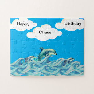 Delfines jugando Jigsaw Puzzle