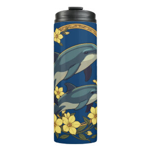 Delfines Nariz de Botella Con Flores de Jazmín Ama