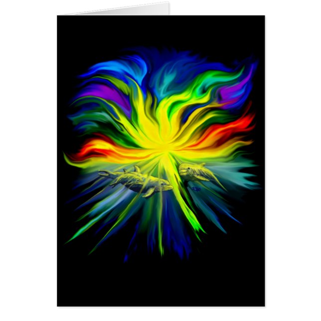 Delfinfamilie im Sonnenschein (Frente)