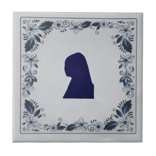 Delft Chica de azulejos azules con Pearl Earring