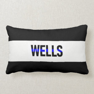 Delgada almohada personalizada de Línea Azul! Apl