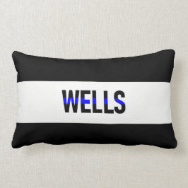 Delgada almohada personalizada de Línea Azul! Apli