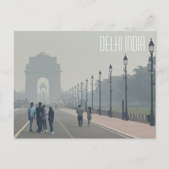 Delhi India, postal (Anverso)