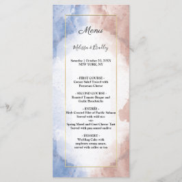 Delicada acuarela alude al menú de bodas de olas