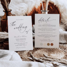 Delicada Invitación de Boda en Blanco y Negro