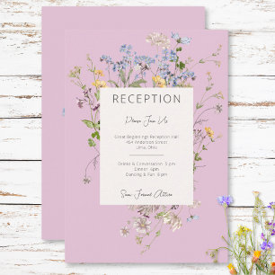 Delicada recepción de Boho Wildflowers color rosa