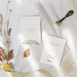 Delicada tarjeta de lugar de Boda Romántico-Seco