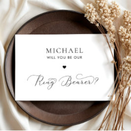 Delicada Tarjeta de propuesta para portador de gui