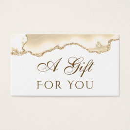 Delicada tarjeta de regalo de Agate de Peach