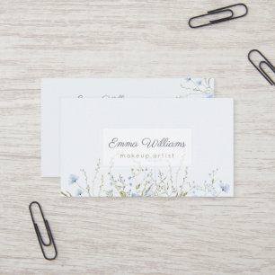 Delicada tarjeta de visita acuarela floral