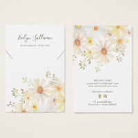 Delicada tarjeta de visualización de collar de mar