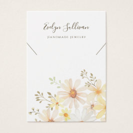 Delicada tarjeta de visualización de collar de mar