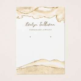 delicada tarjeta de visualización de joyas de dura